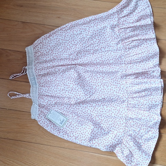 Girl's Twill Lily Nightgown in Sweethearts-NEW - Picture 3 of 7